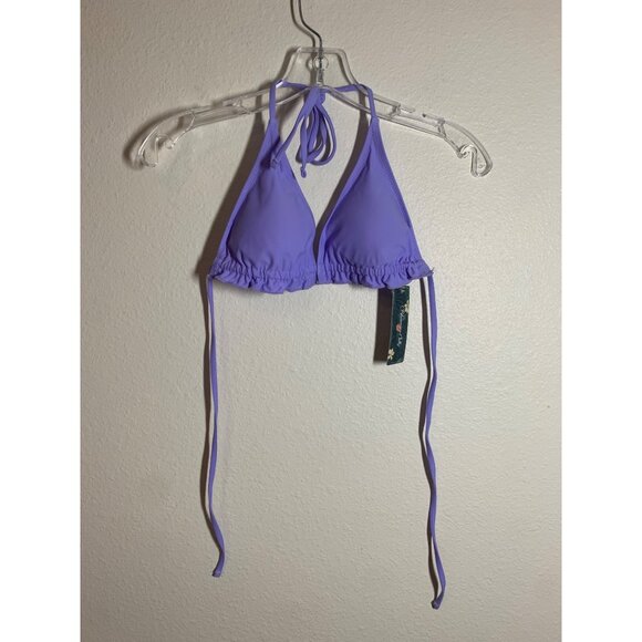 NWT Blooming Jelly Bikini Swimsuit Top Beach Pool Summer Purple Women Size Small - Picture 1 of 4